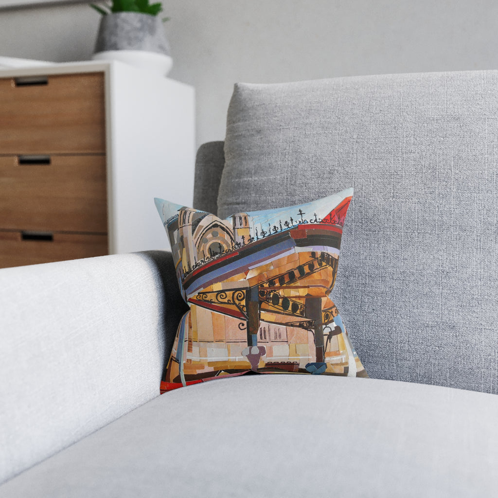 Cobh Collage Bandstand Decorative Square Cushion