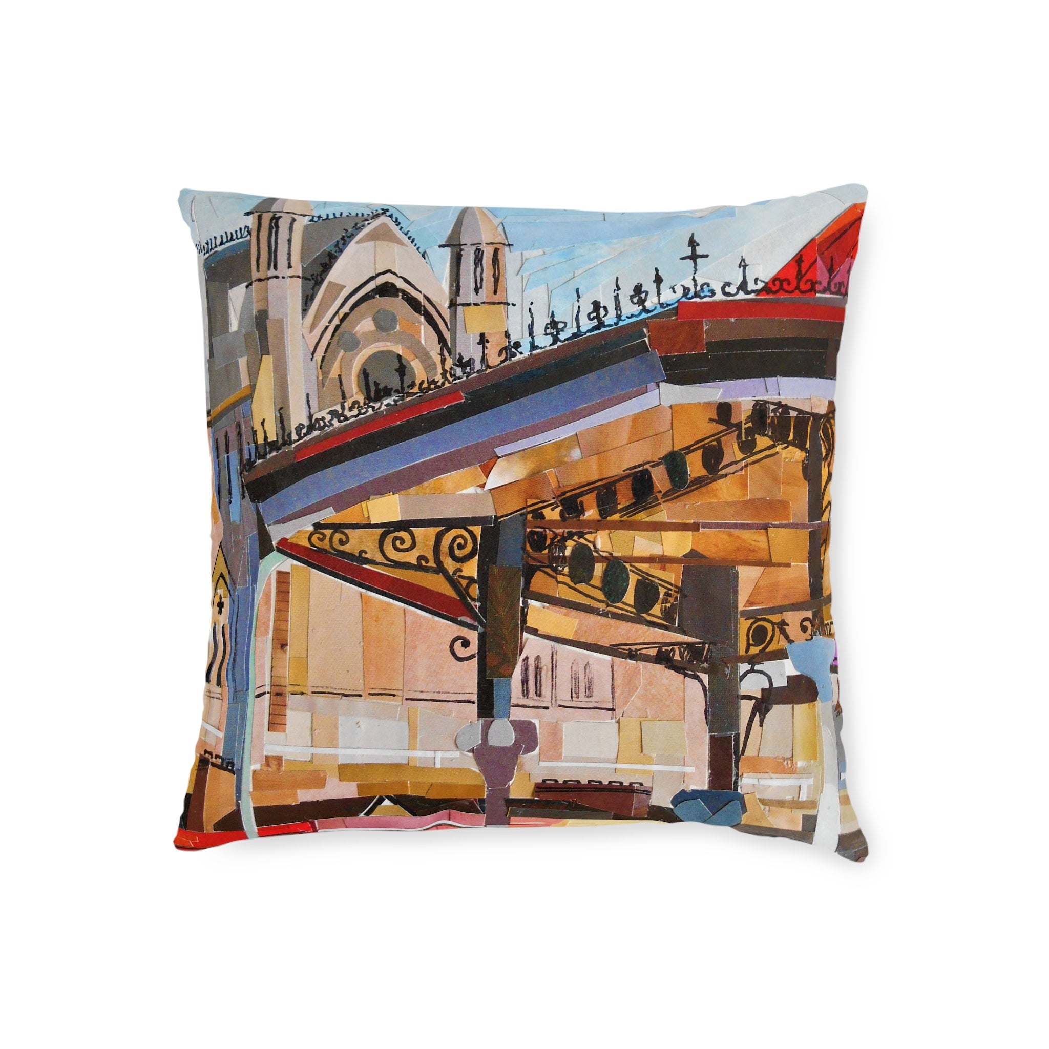 Cobh Collage Bandstand Decorative Square Cushion