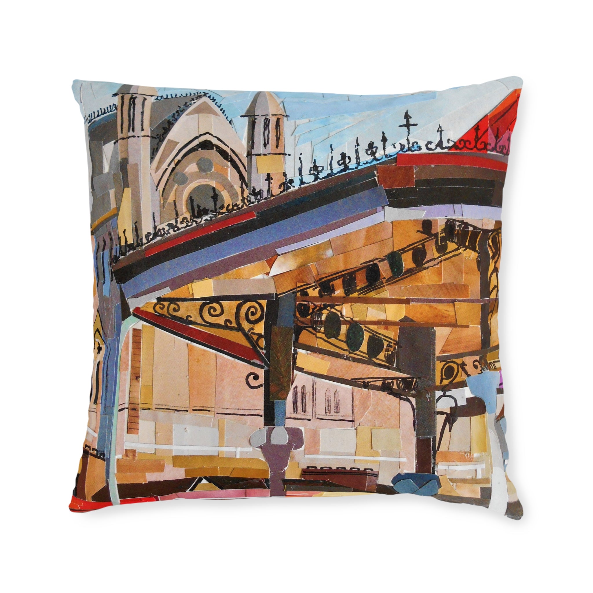 Cobh Collage Bandstand Decorative Square Cushion