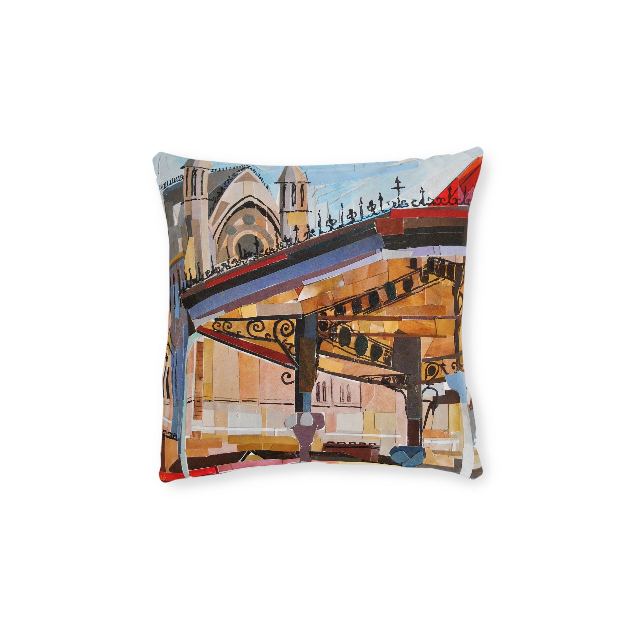 Cobh Collage Bandstand Decorative Square Cushion